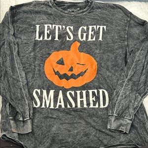 Spirit Gray Halloween Pumpkin Shirt